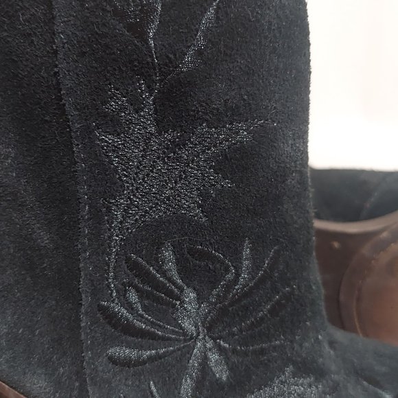Lucky Brand Embroidered Suede Boots / US 9 - Picture 3 of 8
